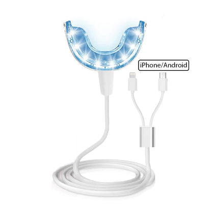 Teeth Whitening Light Kit 16 LED Teeth Whitening Accelerator LED Light Mouth Tray Teeth Whitening Enhancer Lamp Light