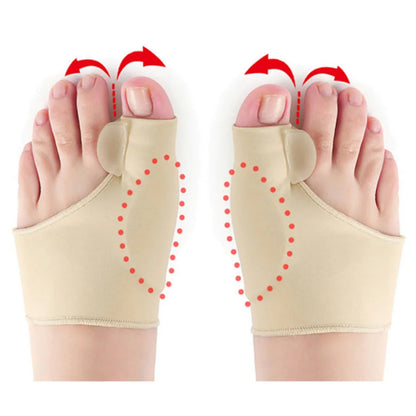 2Pcs Toe Separator Hallux Valgus Bunion Corrector Orthotics Feet Bone Thumb Adjuster Correction Pedicure Sock Straightener Tools