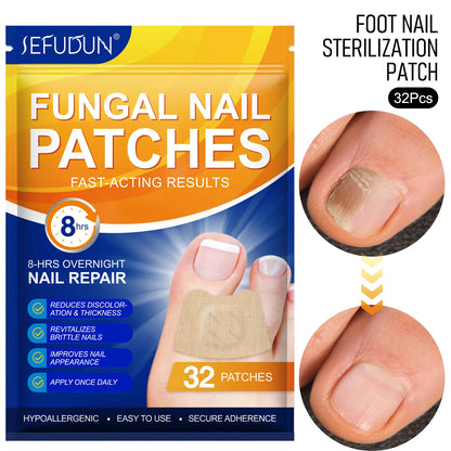 Toenail Fungus Treatment Patches Fast-Acting Nail Discoloration Treatment for Brittle Peeling Breaking Thin Nails