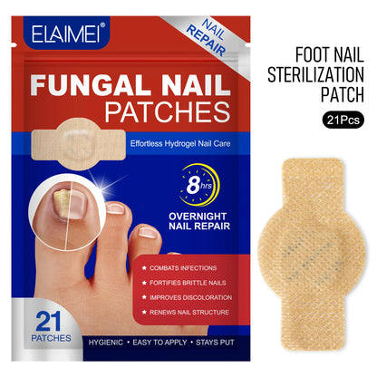 Toenail Fungus Treatment Patches Fast-Acting Nail Discoloration Treatment for Brittle Peeling Breaking Thin Nails
