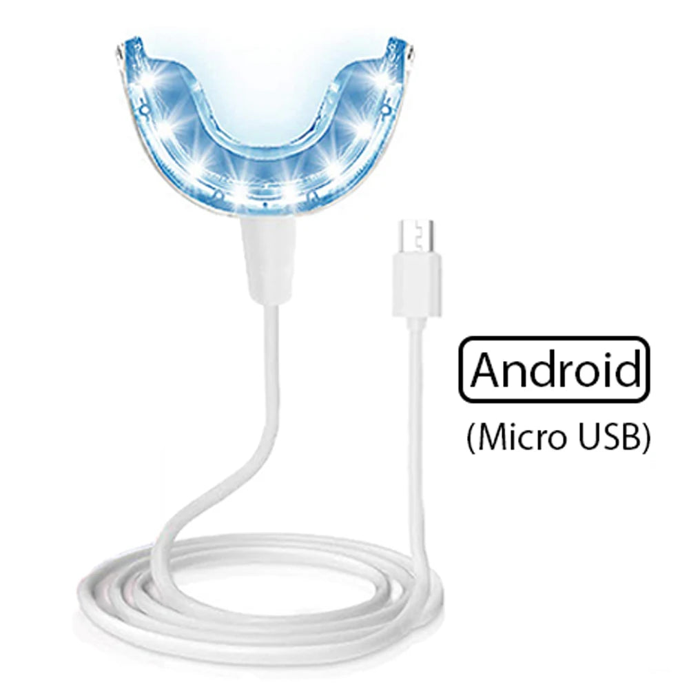 Teeth Whitening Light Kit 16 LED Teeth Whitening Accelerator LED Light Mouth Tray Teeth Whitening Enhancer Lamp Light