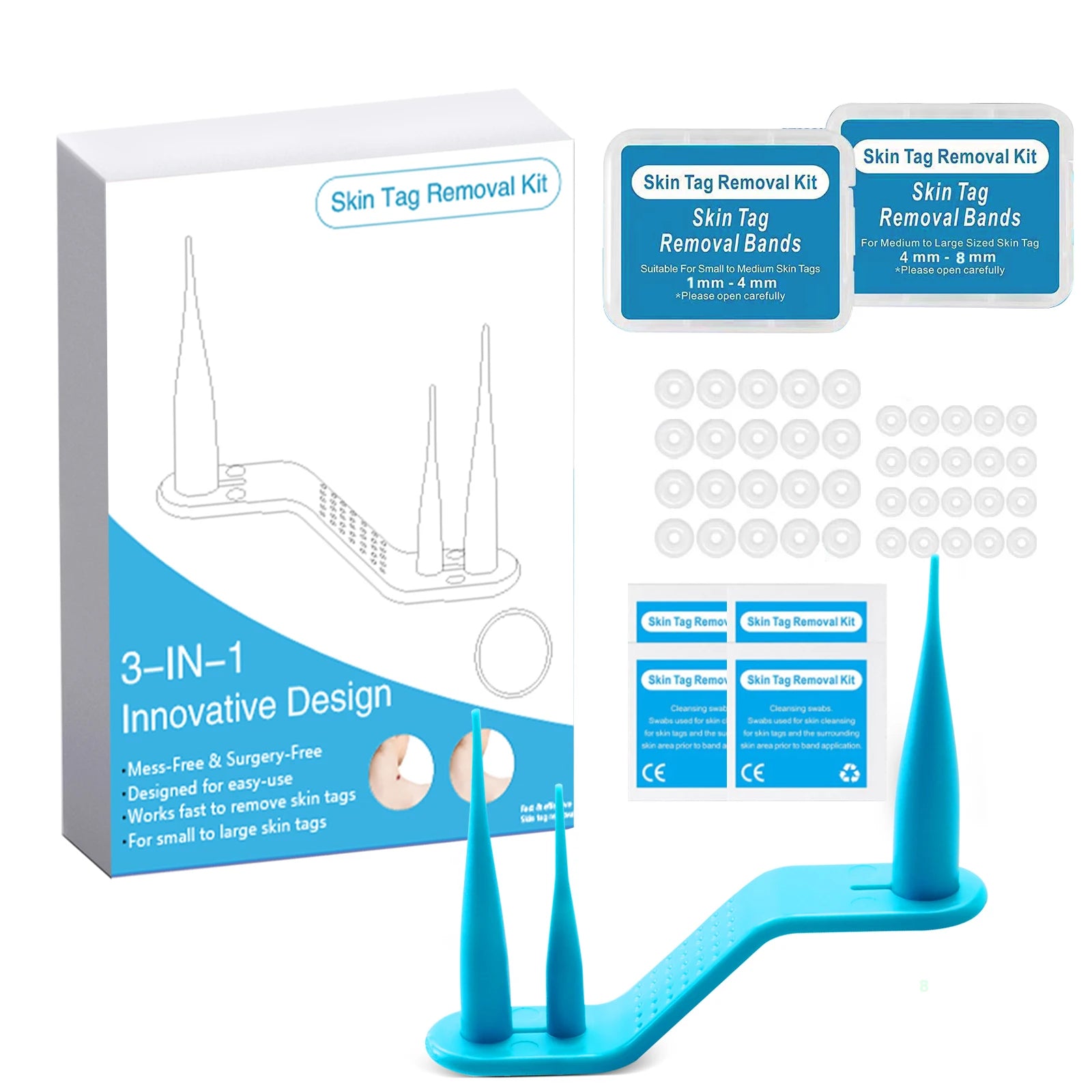 Dual Head Wart Removal Kit Flat Plantar Wart Remover Liquid Pen Flesh Mole Remover Chicken Eye Wart Remover