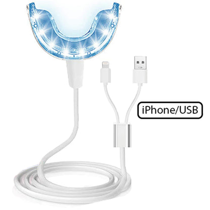 Teeth Whitening Light Kit 16 LED Teeth Whitening Accelerator LED Light Mouth Tray Teeth Whitening Enhancer Lamp Light