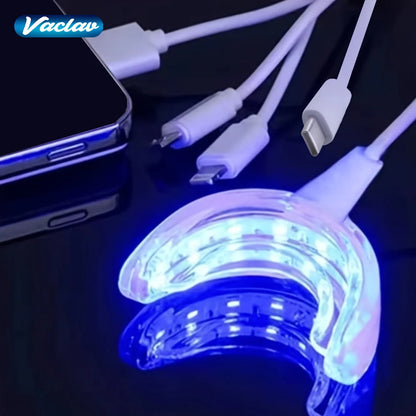 Teeth Whitening Light Kit 16 LED Teeth Whitening Accelerator LED Light Mouth Tray Teeth Whitening Enhancer Lamp Light