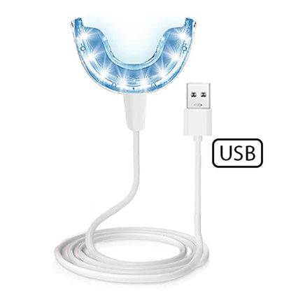 Teeth Whitening Light Kit 16 LED Teeth Whitening Accelerator LED Light Mouth Tray Teeth Whitening Enhancer Lamp Light