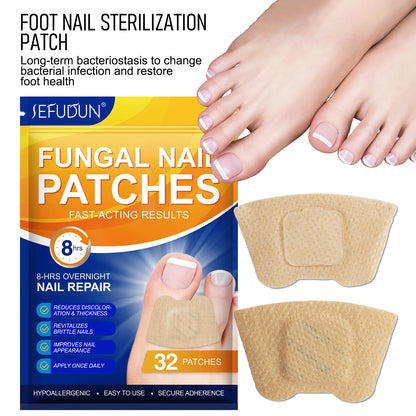 Toenail Fungus Treatment Patches Fast-Acting Nail Discoloration Treatment for Brittle Peeling Breaking Thin Nails